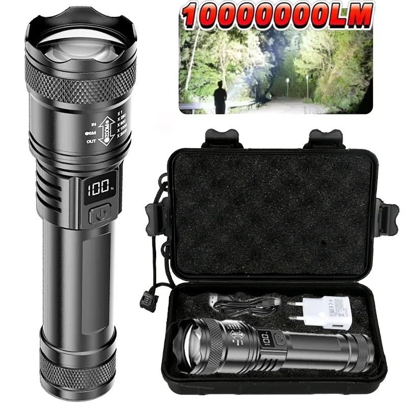 Fishing Light - TY-908M LED 懐中電灯 2000LM Type-C 充電式戦術トーチ