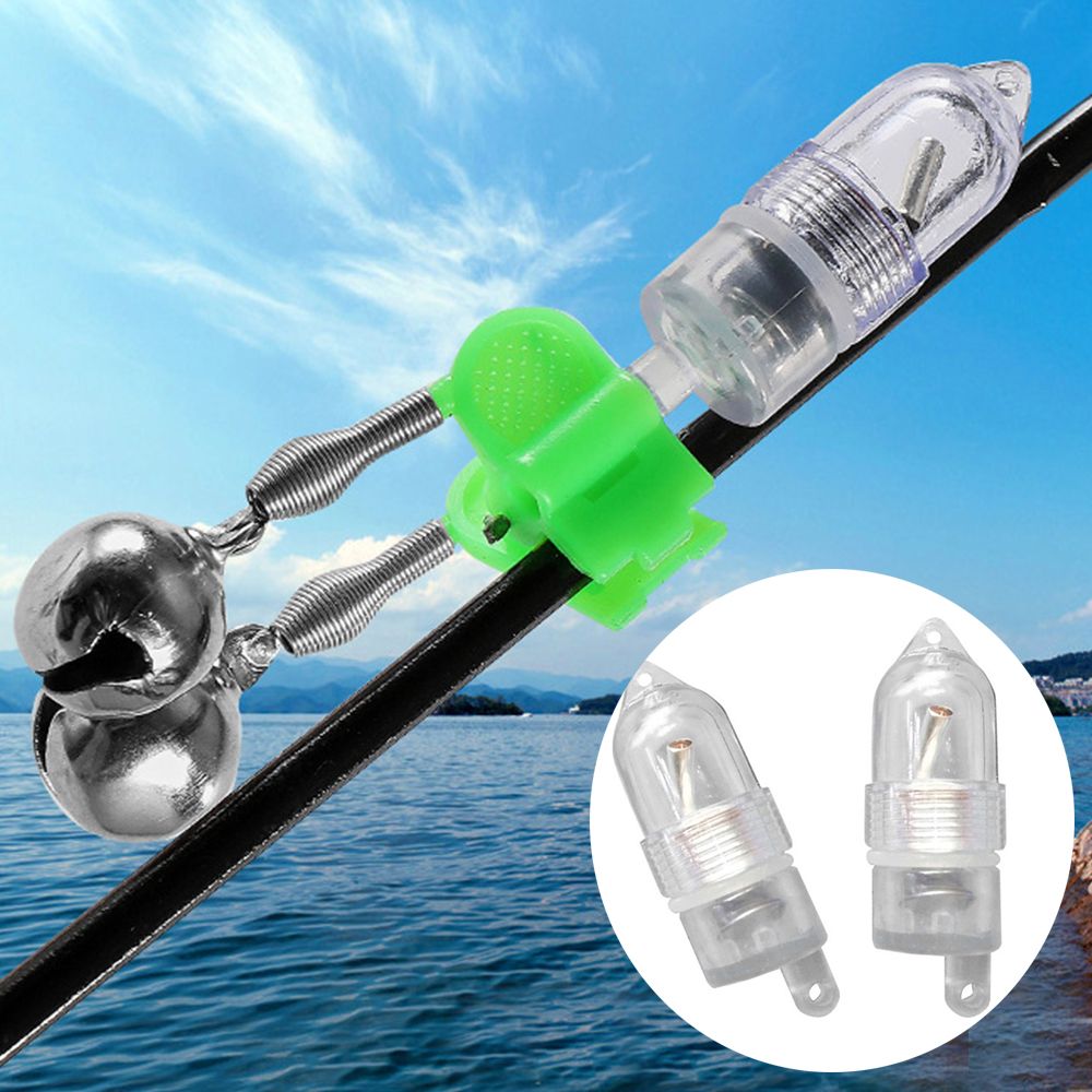Bite Indicator - 耐久性のある釣りアラートベル,LEDライト,ロッド,バイトサウンド,高品質