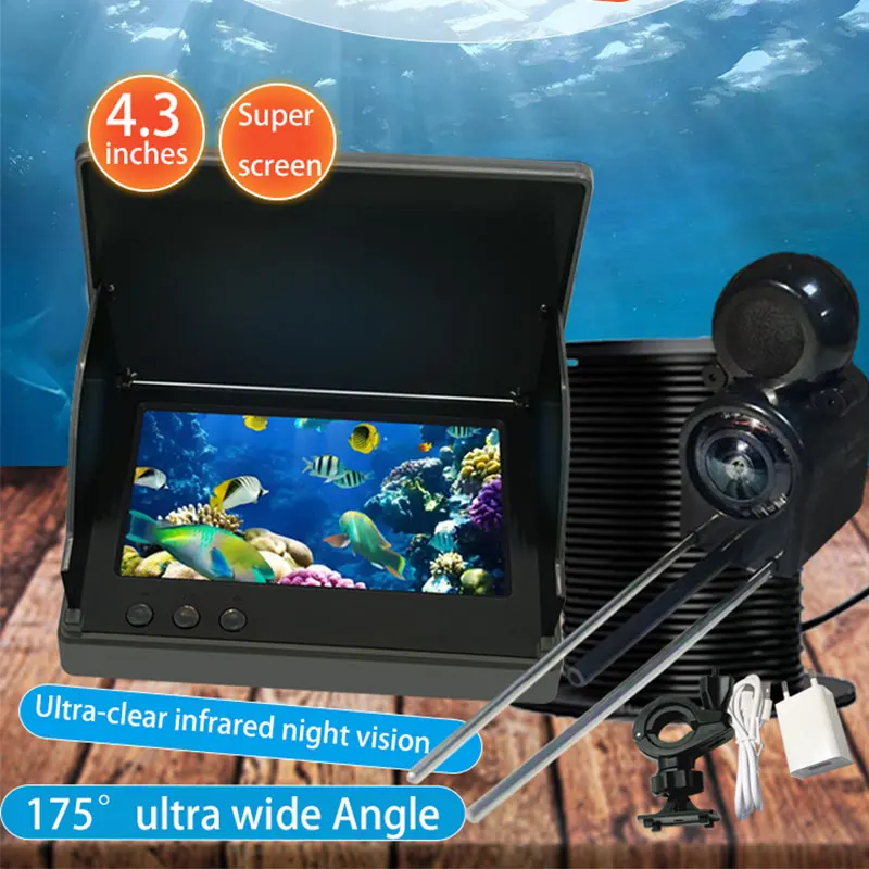Fish Finder Battery - YS43A 4.3 インチ魚探知機水中魚群探知機釣りカメラ IR ナイトビジョン湖氷海釣り 5000mAh
