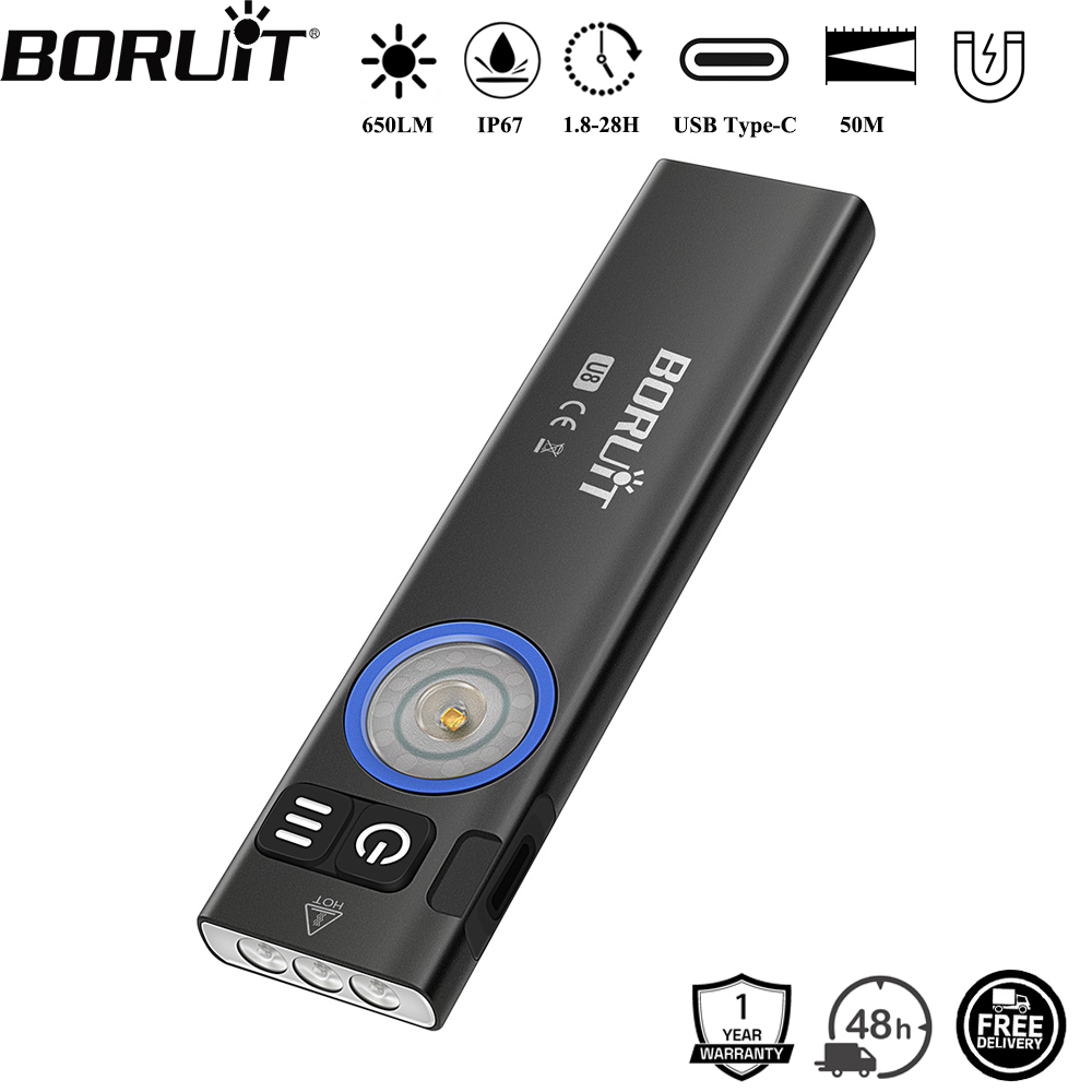 BORUiT U8 650LM EDC LED懐中電灯 タイ - Fishing Light のレビューと価格