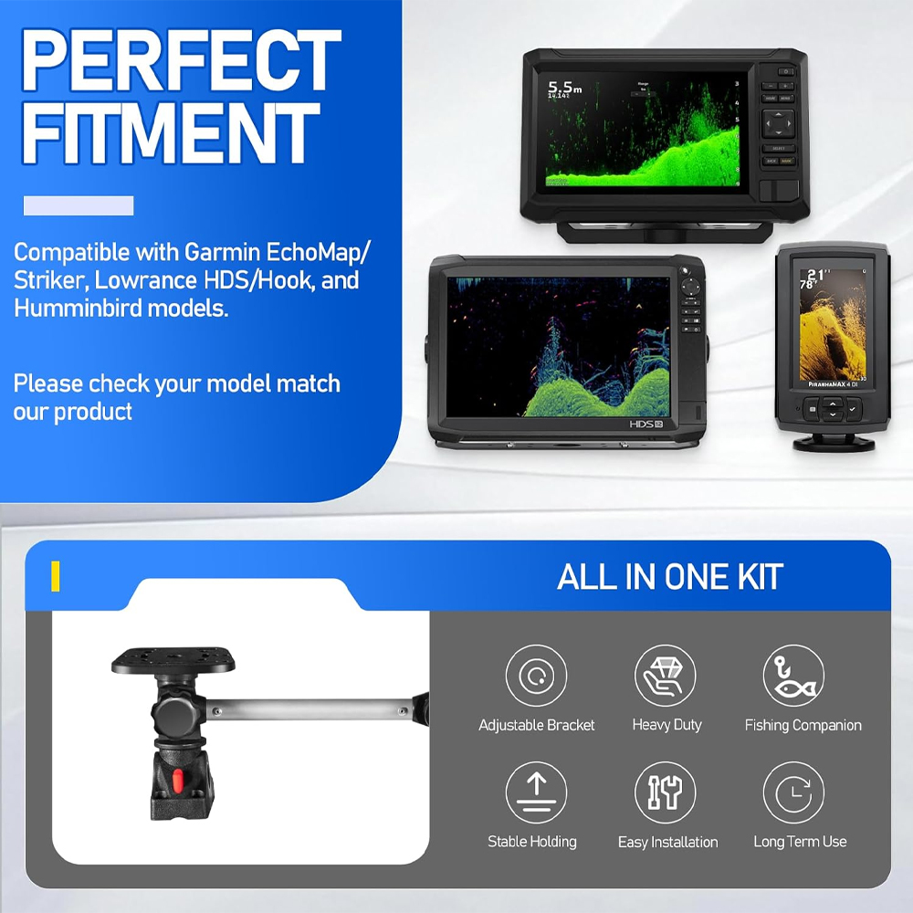 3006.8649 ポータブルロッドフィッシュファインダーマ - Fish Finder Mount のレビューと価格