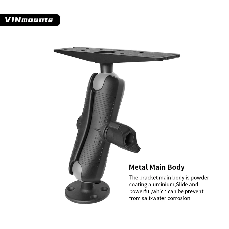 2.25インチ 最大21cm ユニバーサル魚群探知機マウント - Fish Finder Mount のレビューと価格