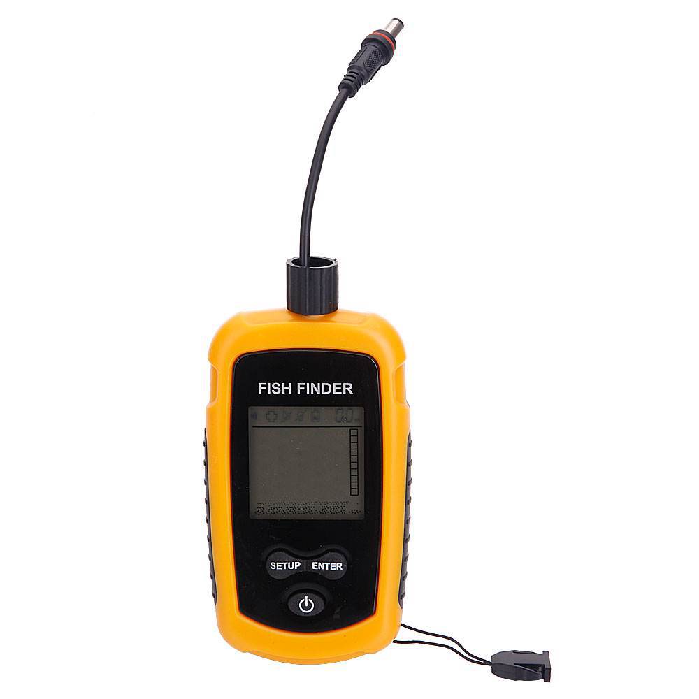 アラーム付き100Mポータブルソナー魚群探知機 ソナー範囲エ - Fish Finder Transducer のレビューと価格